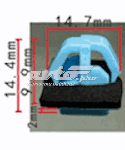 Кліпса кріплення накладок порогів 877561F000 HYUNDAI