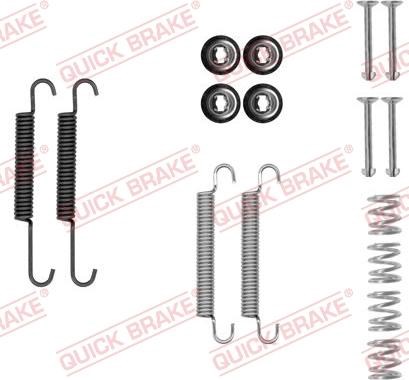 Монтажний комплект задніх барабанних колодок 1050893 QUICK BRAKE