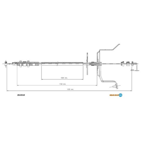 Трос газу (акселератора) 280310 ADRIAUTO