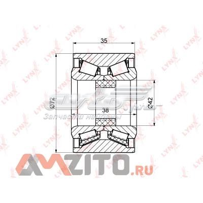 WB1119 Lynxauto rolamento de cubo traseiro