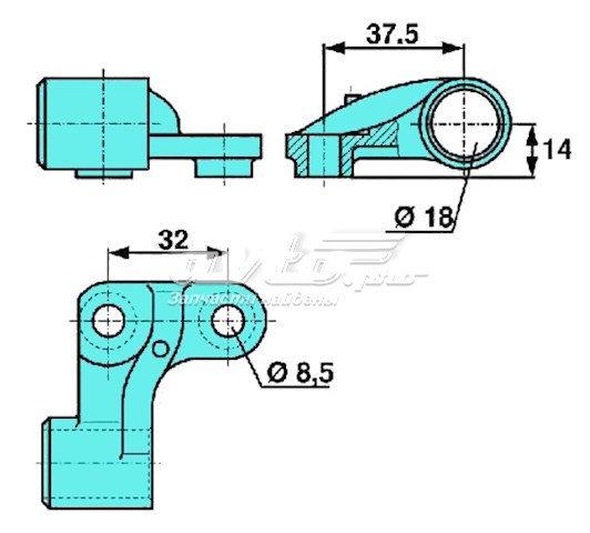 Кронштейн датчика АБС 0318907580 BPW