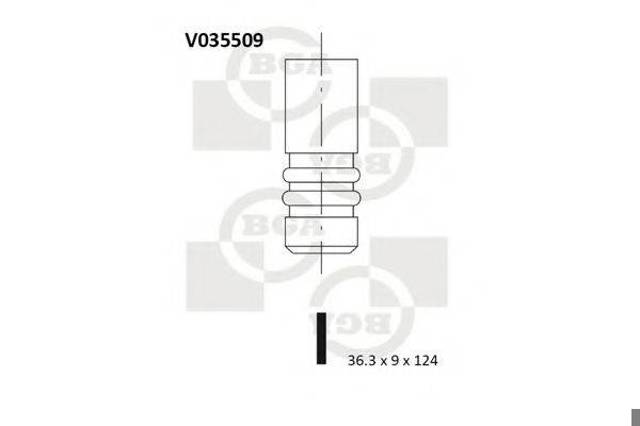 Клапан випускний V035509 BGA