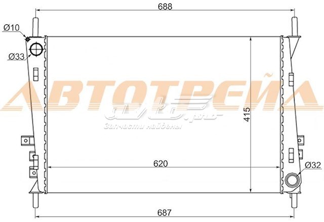 Радиатор JA0002 SAT