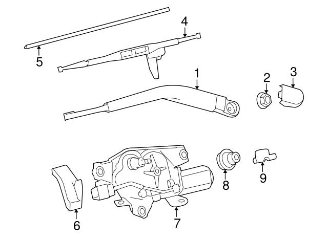 Щітка склоочисника заднього скла 852420C010 TOYOTA