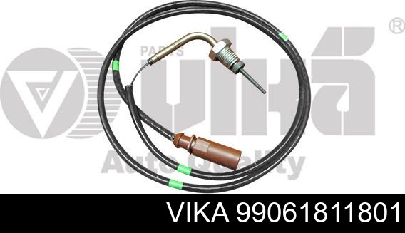 99061811801 Vika sensor de temperatura dos gases de escape (ge, antes de filtro de partículas diesel)