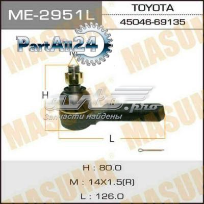 Накінечник центральної рульової тяги, задній лівий ME2951L MASUMA