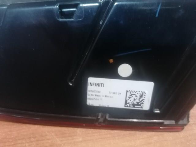 Задний левый внутренний фонарь Nissan/Infiniti 265555NA1A