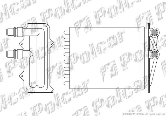Радиатор печки (отопителя) POLCAR 6026N81X