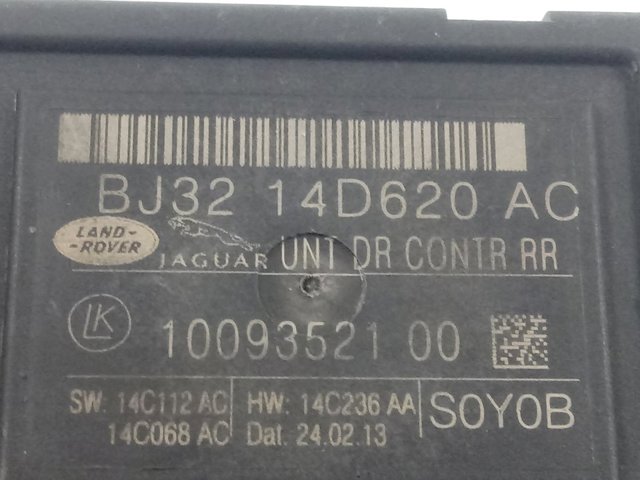 Блок комфорта задней двери BJ3214D620AC Land Rover