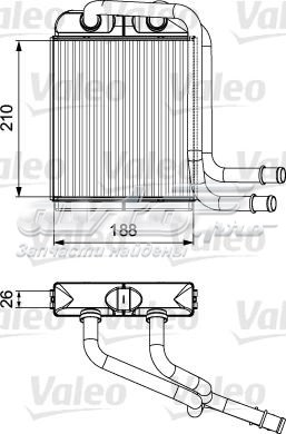 Теплообмінник 811524 VALEO