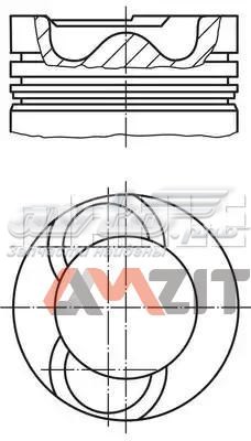 Поршня на 1 циліндр, STD 2136500 MAHLE