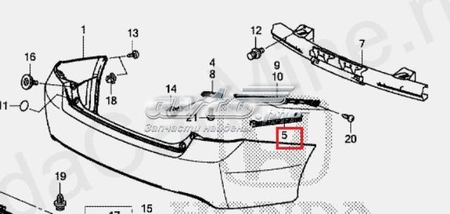 Направляюча заднього бампера 71508T2AA00 HONDA