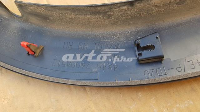 7400A512 MITSUBISHI Ensanchamiento, guardabarros trasero derecho 7400A512 MITSUBISHI
