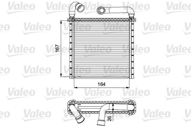 Теплообмінник 811506 VALEO