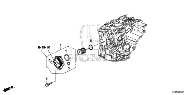 Кольцо уплотнительное фильтра АКПП 913025T0003 Honda