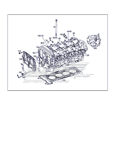 Vedante de cabeça de motor (CBC) para Mercedes E (S213)