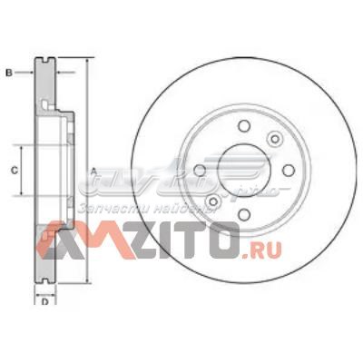 Передние тормозные диски BG4459C Delphi