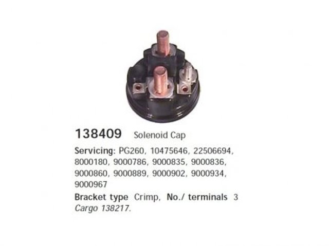 138409 Cargo Тяговое реле стартера