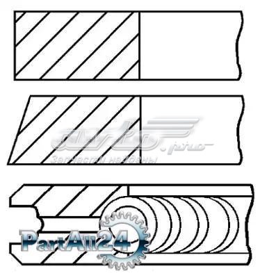 Кільця поршневі на 1 циліндр, STD. 0810280000 GOETZE