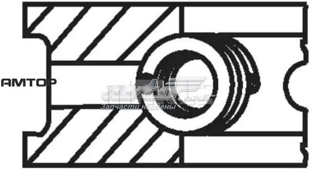 Комплект поршневих кілець на 1 циліндр, STD. 00936N0 MAHLE