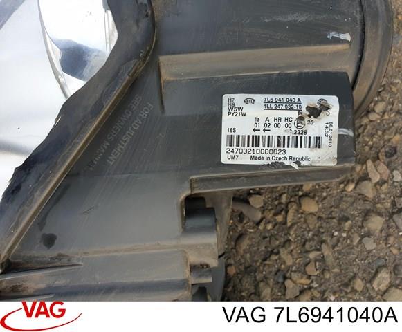 Правая фара 7L6941040A VAG