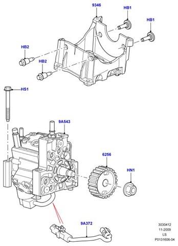 LR005549 Land Rover насос топливный высокого давления (тнвд)