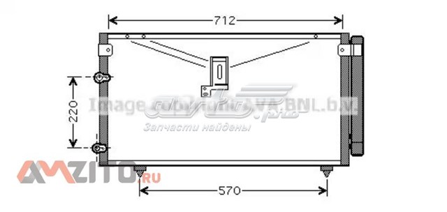 TO5383D AVA radiador de aparelho de ar condicionado