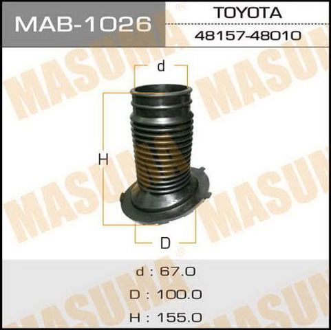 MAB1026 Masuma Пыльник стойки передней