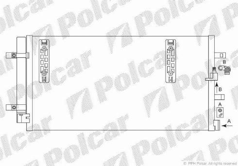 Радиатор кондиционера POLCAR 1337K8C1