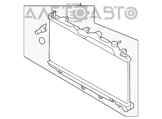 Радиатор охлаждения двигателя TYC 613SBA046 цена, от 102.61 USD