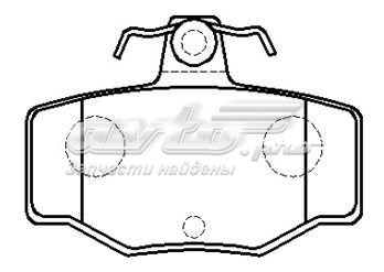 Колодки тормозные задние дисковые HSB HP9786