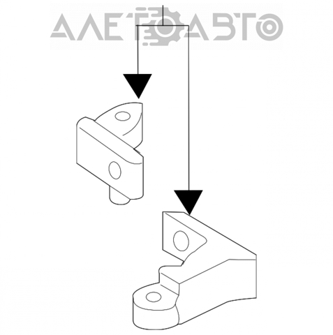 Bisagra de puerta de batientes trasera derecha superior 8X0831404E VAG