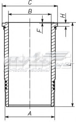 Гильза цилиндра Mahle Original 037LW00102001