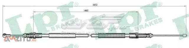 Задний трос ручника C1040B LPR