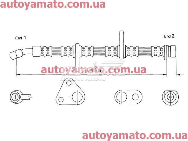 Тормозной шланг K&K FT3500 цена, от 23.61 USD