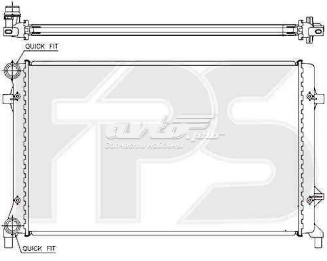Радіатор охолодження двигуна FP12A472 FPS