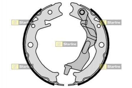 Тормозные колодки стояночного тормоза Starline BC09780 цена, от 21.36 USD