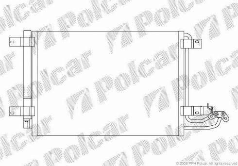 Радиатор кондиционера POLCAR 1331K8C1S