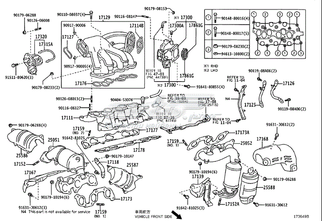 1732020020 Toyota válvula egr de recirculação dos gases