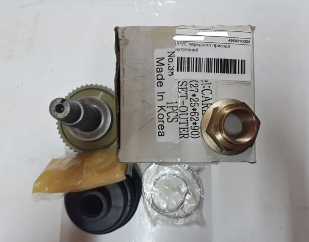 495911D200 Hyundai/Kia Полуось передняя, правая
