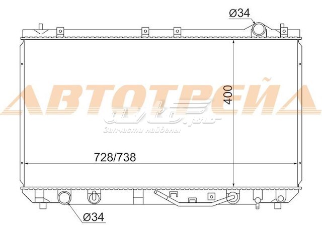 Радиатор TY0003MCV20 SAT