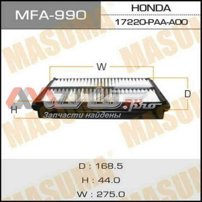 Воздушный фильтр MFA990 Masuma