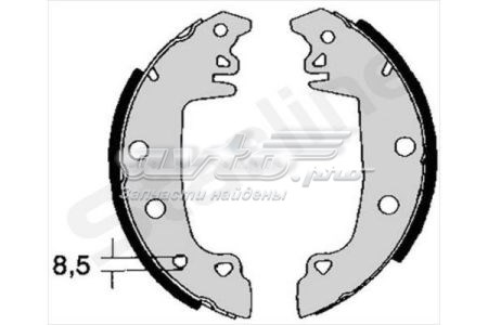 Колодки тормозные задние барабанные STARLINE BC02850