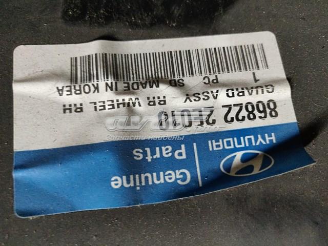 Guardabarros interior, aleta trasera, derecho 868222E010 HYUNDAI