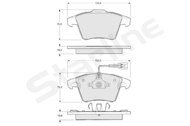 Колодки Starline BDS325 цена, от 24.61 USD