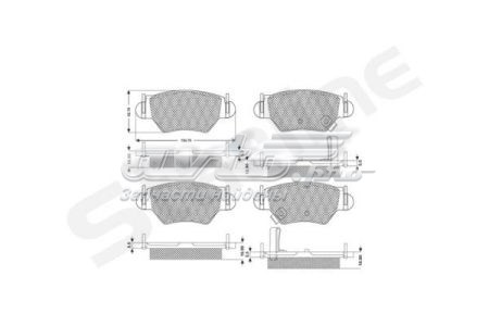 Купить BDS098 Starline Колодки тормозные задние, дисковые