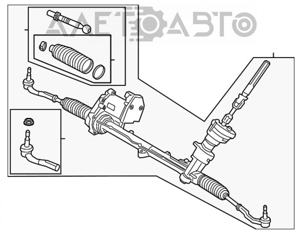 36010518 Volvo cremalheira da direção