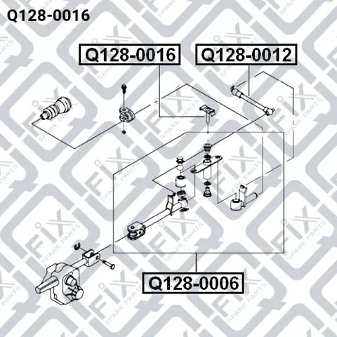 Купить Q1280016 Q-fix Кронштейн кулисы КПП