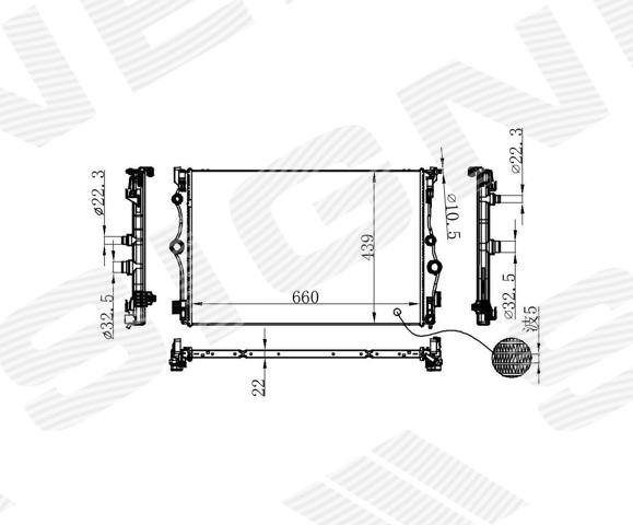 RA67210Q Signeda Радиатор основной