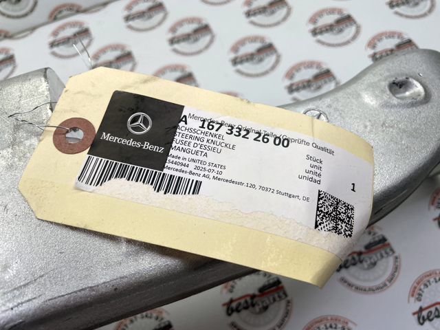 Купить 1673322600 Mercedes Ось передняя и поворотные кулаки